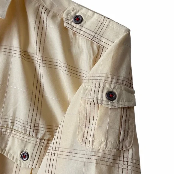 Moto Boys Casual Button Up Yellow Shirt  18/20 - Picture 5 of 11